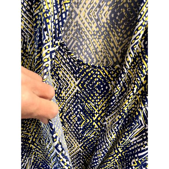 Anne Klien, S, Royal Blue Yellow, layered, Long sleeve top - Picture 4 of 9